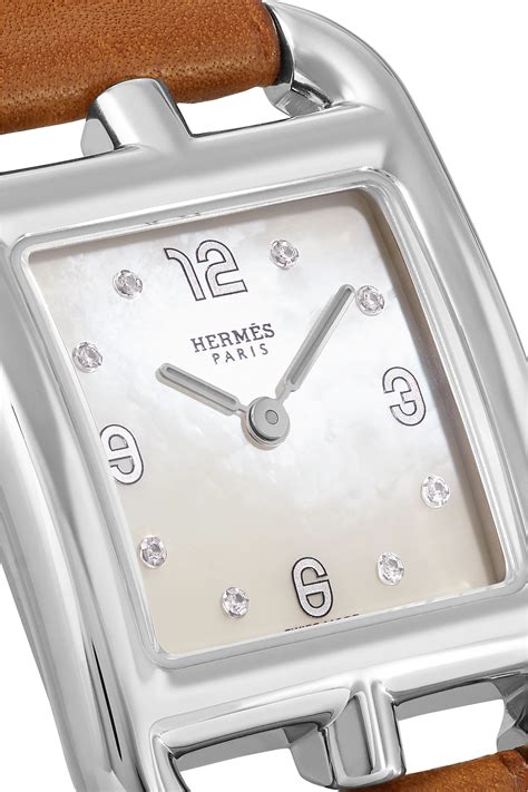 hermes diamond bracelet watch|Hermes stainless steel watches.